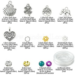 DIY-Sets zur Schmuckherstellung mit Glasperlen und Anhängern aus Legierungen für Armbänder&nbsp;DIY-FS0006-25