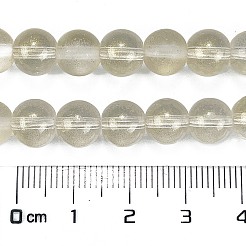 Brins de perles de verre transparent dépoli&nbsp;X1-GLAA-P065-8mm-01