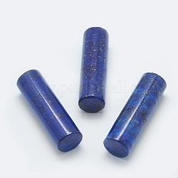 Lapis lazuli perle naturali, perline non forate / Senza Buco, tinto, colonna, 35x11mm