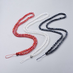 Bildende Halskette, mit facettierten Glasperlen, Nylonschnur und Fimo pflastern Strassperlen, Mischfarbe, 29.53 Zoll (75 cm)
