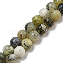 Naturali verde opale perle fili, tondo, 8mm, Foro: 0.8 mm, circa 48pcs/filo, 15.35'' (39 cm)