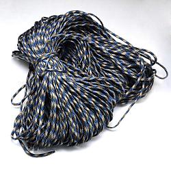 7 âmes intérieures cordes en polyester et spandex, pour la fabrication de bracelets en corde, bleu royal, 4mm, environ 109.36 yards (100m)/paquet, 420~500g / bundle