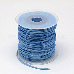 編み込みナイロン糸  ディープスカイブルー  2mm  約25.15ヤード（23m）/ロール