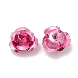 Cabochon in alluminio, nail art accessori decorativi, per accessori per la decorazione del telefono cellulare fai da te, fiore, perla rosa, 6x6mm, 1000pcs/scatola