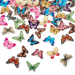 Pandahall fai da te kit per la creazione di orecchini a farfalla, compreso i pendenti acrilici, gancio per orecchini in ottone e anelli di salto, colore misto, 6~26.8x6~37x0.8~4mm, Foro: 2~5.2 mm