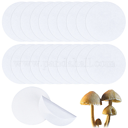 Gorgecraft 50pcs papel de filtro cuantitativo circular, papel de filtro de laboratorio, papel de filtro de embudo, blanco, 125x0.1mm