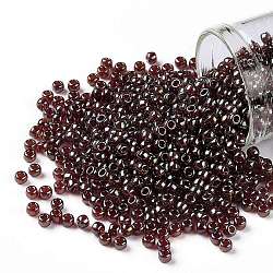 Toho perles de rocaille rondes, Perles de rocaille japonais, (330) rouille lustrée or, 8/0, 3mm, Trou: 1mm, environ 10000 pcs / livre