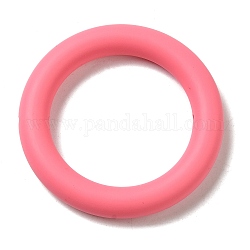Perle di silicone, anello, rosso violaceo chiaro, 65x10mm, Foro: 3 mm