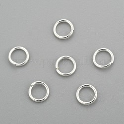 304 Edelstahl Ringe springen, offene Ringe springen, Silber, 20 Gauge, 5.5x0.8 mm, Innendurchmesser: 3.8 mm