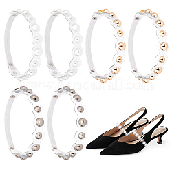 PH Pandahall Perlen-Schuhriemen, elastische Schnürsenkel, Perlen, High-Heel-Schnürsenkel, Anti-Loose-Schnürsenkelgürtel, Knöchelriemen, abnehmbares Schuhriemenband zum Halten von losen High-Heel-Schuhen, 3 Paar
