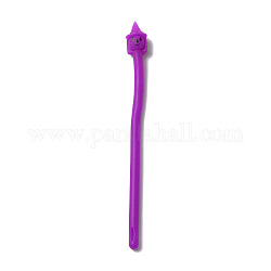 ТПР стресс-игрушка, забавная сенсорная игрушка непоседа, для снятия стресса и тревожности, полоска/имитация лапши эластичный браслет, Хэллоуин ведьма, фиолетовые, 194x7 мм