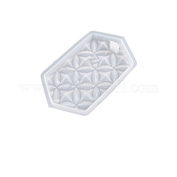 Moldes colgantes de forma geométrica con patrón de rombos de silicona diy, molde fresco del coche, moldes de fundición de perlas de resina aromáticas, flecha, 95x58x10mm