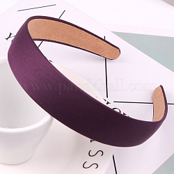 Широкие тканевые резинки для волос, прочные простые аксессуары для волос для женщин, фиолетовые, 145x130x28 мм