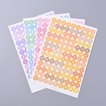 Alphabet & Number Decorative Labels Stickers DIY-L037-L01