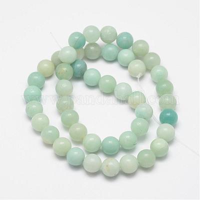 Rotonde fili di perline Amazonite naturale&nbsp;G-I183-02-6mm-1