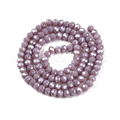 Chapelets de perles en verre électroplaqué&nbsp;EGLA-A044-P4mm-A13-1
