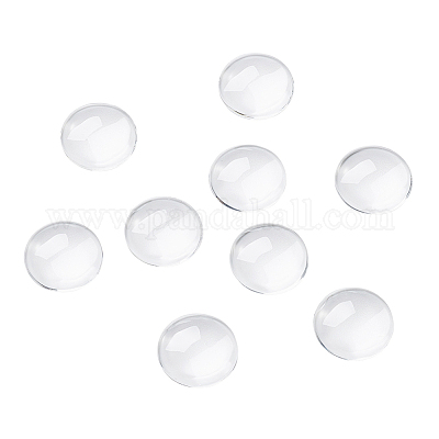 Transparente Glas Cabochons&nbsp;GGLA-CD0001-01-1