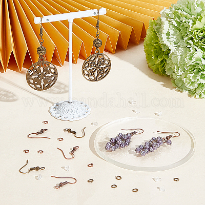 400pcs Hypoallergenic Earring Hooks Kit with Jump Rings and Rubber