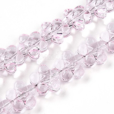 Brins de perles de verre transparentes&nbsp;GLAA-T023-36B-1