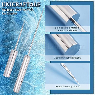 2 Stück 2 Stil 201 Edelstahl Eispickel&nbsp;TOOL-UN0001-14-1