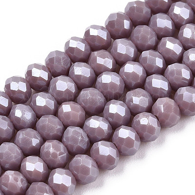 Chapelets de perles en verre électroplaqué&nbsp;EGLA-A034-P3mm-A12-1