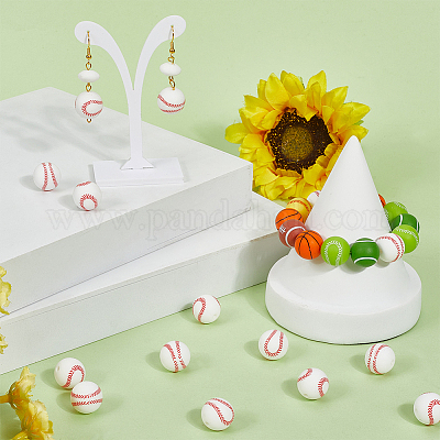 30 perlina in silicone da baseball&nbsp;SIL-SC0002-64-1