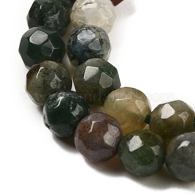 Chapelets de perles en agate mousse naturelle&nbsp;G-Z068-B08-02-1