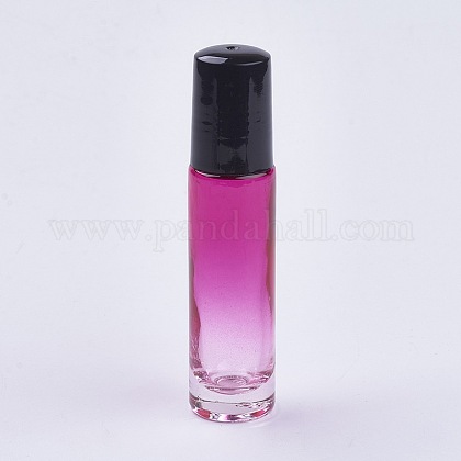 10ml Glass Gradient Color Essential Oil Empty Roller Ball Bottles MRMJ-WH0011-B05-10ml-1
