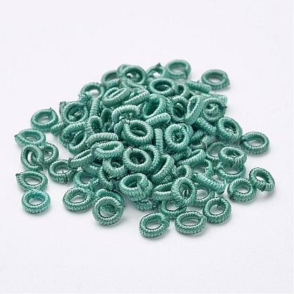 Polyester Weave Beads WOVE-N003-35-1