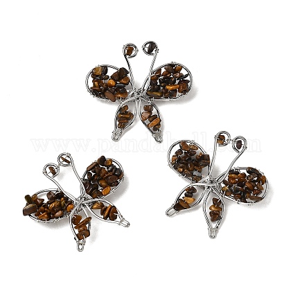 Spilla Farfalla Con Diamante Aperto – Placcata Oro, Lunghezza 6,5 Cm, Gioiello Insetto Per Anniversario