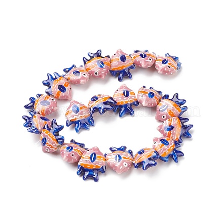 Handmade Porcelain Beads PORC-G002-54H-1