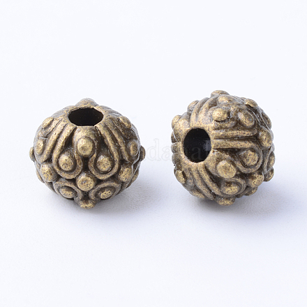 Tibetan Style Alloy Beads TIBE-Q063-117AB-NR-1