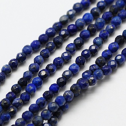 Lapis naturali trefoli tallone Lazuli X-G-A129-3mm-22-1