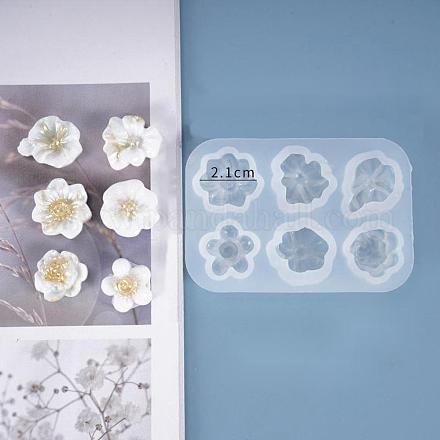 Moules en silicone de fleurs de bricolage X-DIY-D048-12B-1