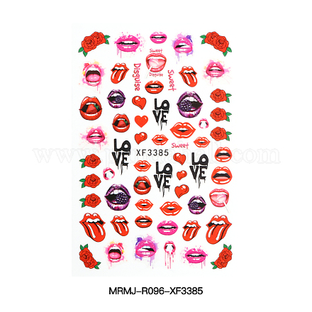 Environmental Nail Art Stickers for Valentine's Day MRMJ-R096-XF3385-1