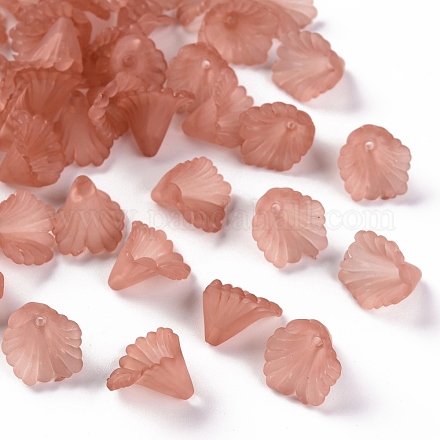 Frosted Acrylic Bead Caps MACR-S371-10A-763-1