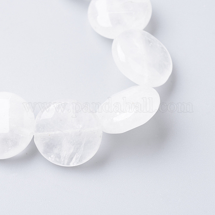Chapelets de perle en cristal de quartz naturel X-G-R405-16mm-04-1