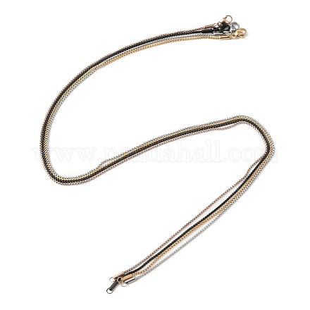 304 ожерелье-цепочка из нержавеющей стали для мужчин и женщин NJEW-F308-01-1