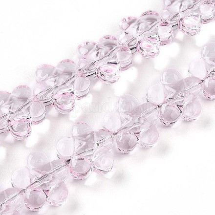 Brins de perles de verre transparentes&nbsp;GLAA-T023-36B-1