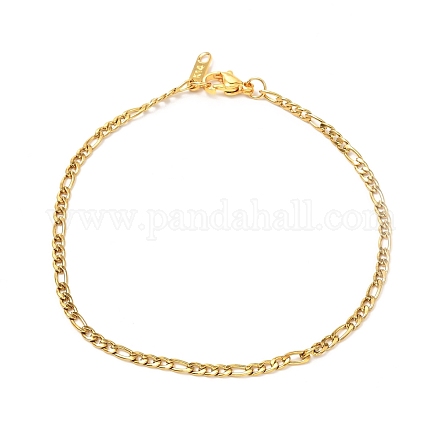 304 Stainless Steel Figaro Chains Anklets AJEW-AN00452-1