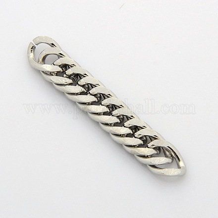 Men's Jewelry Making 304 Stainless Steel Double Link Curb Chains CHS-A003D-2.0mm-1