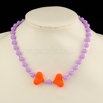 Fashion Acrylic Necklaces for Kids NJEW-JN00382-02-1