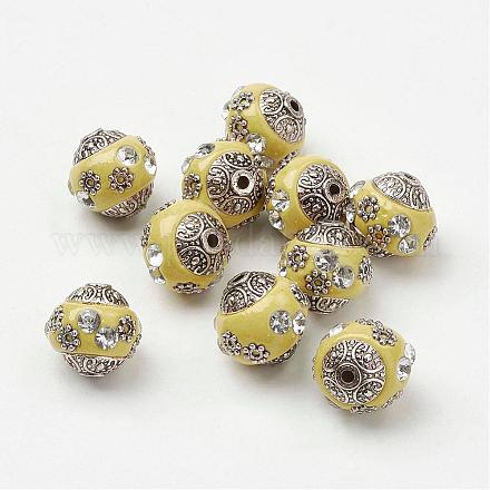Runde Perlen mit handgefertigten Indonesien IPDL-R403-11-1