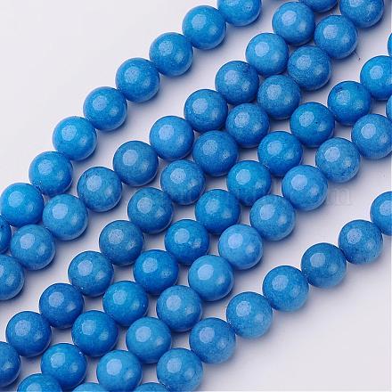 Chapelets de perles en jade Mashan naturel G-K151-10mm-20-1