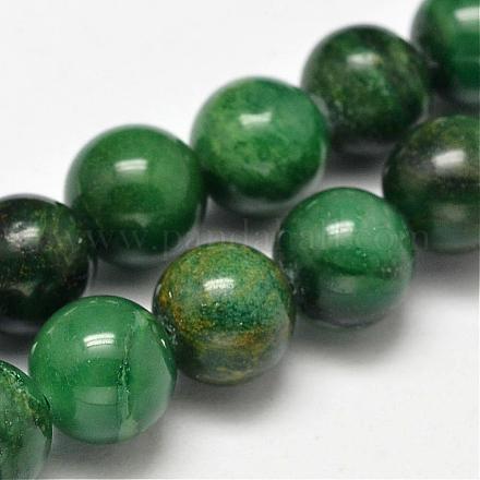 Chapelets de perles en jade africaine naturelle G-K091-8mm-1