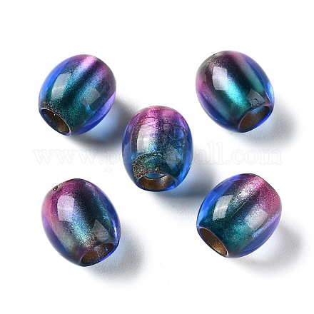 Painted Acrylic Beads OACR-Z010-03A-1
