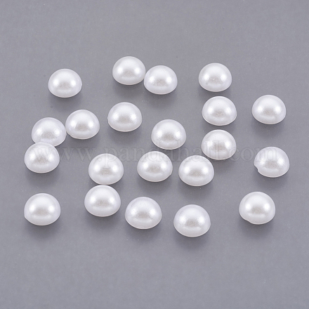 ABS Plastic Imitation Pearl Cabochons SACR-S738-7mm-Z9-1
