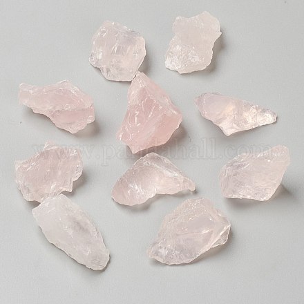 Perlas de cuarzo rosa natural bruto en bruto G-P445-C01-1