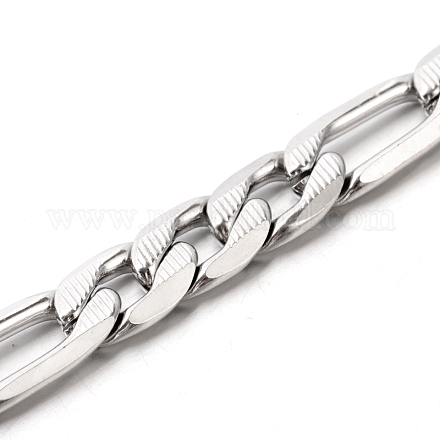 304 Stainless Steel Figaro Chains CHS-O002-01-1
