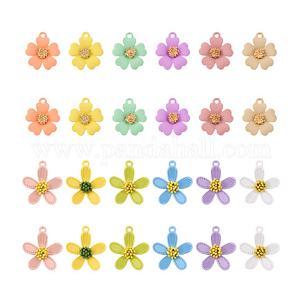 Cheriswelry 48 pz 12 colori ciondoli in lega di zinco FIND-CW0001-06-1